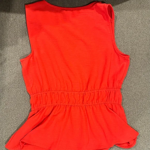 Nine West Red Sleeveless Blouse - Picture 2 of 10